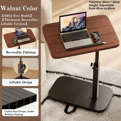 Multifunktionellt och Höj- och Sänkbart Sidobord – Perfekt för Små Utrymmen