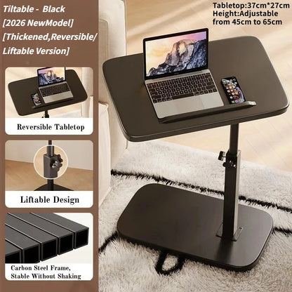 Multifunktionellt och Höj- och Sänkbart Sidobord – Perfekt för Små Utrymmen